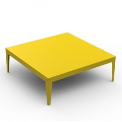 Table basse 130x130 jaune ZEF Matière Grise