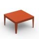 Table basse 80x80 orange ZEF Matière Grise