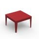 Table basse 70x70 rouge ZEF Matière Grise