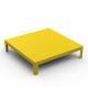 Table extra basse 130x130 jaune ZEF Matière Grise