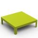 Table extra basse 100x100 vert anis ZEF Matière Grise