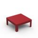 Table extra basse 70x70 rouge ZEF Matière Grise