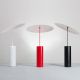 Lampes de table PARASOL Innermost, blanche, rouge et noire