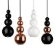 Suspensions BUBBLE Innermost, noir brillant, cuivre, blanc brillant et noir/cuivre