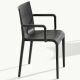 Fauteuil noir NASSAU 534 Metalmobil