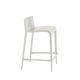 Chaise de bar blanche NASSAU 537 Metalmobil, hauteur d'assise 66 cm