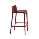 Chaise de bar marsala NASSAU 537 Metalmobil, hauteur d'assise 76 cm