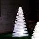 Sapin design lumineux CHRISMY hauteur 1m Vondom, lumière LED blanche