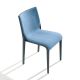 Chaise rembourrée NASSAU 533 M Metalmobil, chassis bleu ciel, tissu Medley bleu ciel