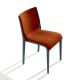 Chaise rembourrée NASSAU 533 M Metalmobil, chassis anthracite, tissu Medley corail