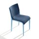 Chaise rembourrée NASSAU 533 M Metalmobil, chassis bleu ciel, tissu Medley bleu turquin