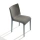 Chaise rembourrée NASSAU 533 M Metalmobil, chassis gris petit-gris, tissu Medley étain