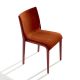 Chaise rembourrée NASSAU 533 M Metalmobil, chassis marsala, tissu Medley corail