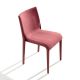 Chaise rembourrée NASSAU 533 M Metalmobil, chassis marsala, tissu Medley incarnat