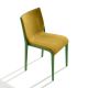 Chaise rembourrée NASSAU 533 M Metalmobil, chassis vert green, tissu Medley ocre jaune