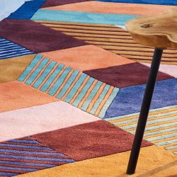 Détail matière et couleur du tapis en laine ESCALA Toulemonde Bochart