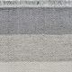 Détail tissage et couleur du tapis à franges DIAGO Toulemonde Bochart, coloris gris