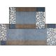 Tapis lavables machine FLORITA GREY Wash and Dry dimensions 75 x 120 cm et 75 x 190 cm