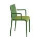 Fauteuil rembourré NASSAU 534 N Metalmobil, chassis  vert green, tissu Go-Couture vert olive