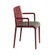 Fauteuil rembourré NASSAU 534 N Metalmobil, chassis Marsala, tissu Medley étain