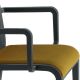 Détail de l'assise rembourrée du fauteuil NASSAU 534 N Metalmobil