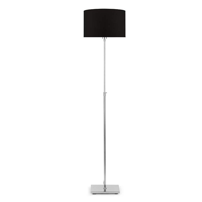 Boncoo Lampadaire noir à intensité variable pour salon, lampe sur pied  moderne avec abat-jour tambour réglable, grande lampe de lecture d'angle