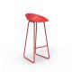 Chaise de bar rouge VASES Vondom