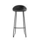 Vue face du tabouret de bar VASES Vondom, coloris noir