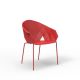 Fauteuil extérieur rouge VASES  Vondom