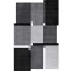 Tapis LIVING SQUARE noir Wash and Dry 110 x 175 cm
