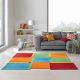 Tapis de salon lavable LIVING SQUARE Wash and Dry multicolore