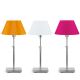 Lampes de table BONN abat-jour conique It's About Romi orange, blanc pur et fuchsia