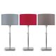 Lampe de table BONN abat-jour 32 x 20 It's About Romi gris clair, rouge et gris fumé