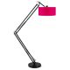 Lampadaire articulé MILANO laqué noir It's About Romi, abat-jour fuchsia