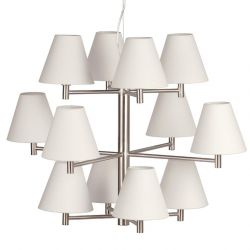 Chandelier BONN 12 abat-jours coniques h 7 cm It's About Romi