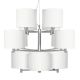 Chandelier 12 branches BONN abat-jours droits h 15 cm blanc It's About Romi