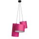 Suspension OSLO Grappe 3 abat-jours It's About Romi, coloris fuchsia