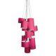 Suspension OSLO Grappe 12 abat-jours It's About Romi, coloris fuchsia