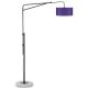 Lampadaire métal noir BRIGHTON It's About Romi, abat-jour 47 x 23 coloris violet