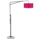 Lampadaire métal noir BRIGHTON It's About Romi, abat-jour 60 x 30 coloris fuchsia