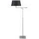 Lampadaire BERLINIt's About Romi  abat-jour conique gris foncé