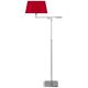 Lampadaire BERLINIt's About Romi  abat-jour conique rouge