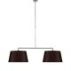 Suspension double BOSTON It's About Romi, abat-jour conique chocolat
