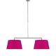 Suspension double BOSTON It's About Romi, abat-jour conique fuchsia