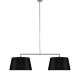 Suspension double BOSTON It's About Romi, abat-jour conique noir