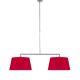 Suspension double BOSTON It's About Romi, abat-jour conique rouge