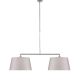 Suspension double BOSTON It's About Romi, abat-jour conique taupe