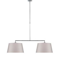 Suspension double BOSTON It's About Romi, abat-jour conique taupe