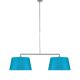 Suspension double BOSTON It's About Romi, abat-jour conique turquoise