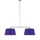 Suspension double BOSTON It's About Romi, abat-jour conique violet